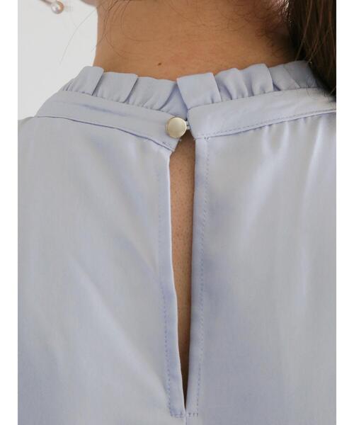 Te chichi（テチチ）の「スタンドフリルタックブラウス（シャツ/ブラウス・レディース・イエロー/グレー/ブルー・F）」の21枚目の写真