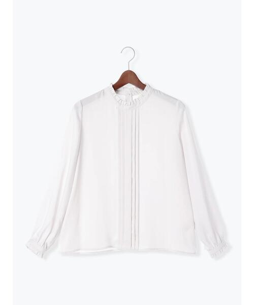 Te chichi（テチチ）の「スタンドフリルタックブラウス（シャツ/ブラウス・レディース・イエロー/グレー/ブルー・F）」の16枚目の写真