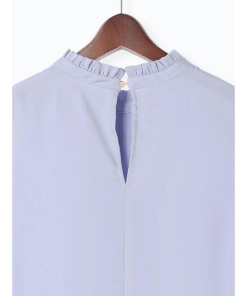 Te chichi（テチチ）の「スタンドフリルタックブラウス（シャツ/ブラウス・レディース・イエロー/グレー/ブルー・F）」の4枚目の写真