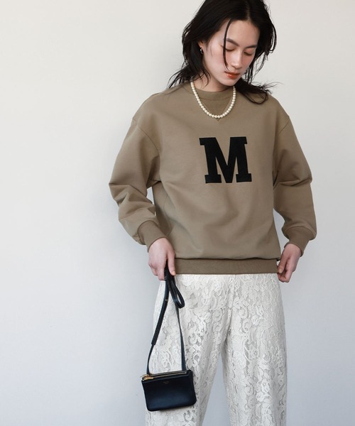 ELFRANK(エルフランク)の「ロゴプリント裏毛プルオーバー(Tシャツ/カットソー・レディース・モカ/アイボリー/チャコールグレー・FREE)」の10枚目の写真