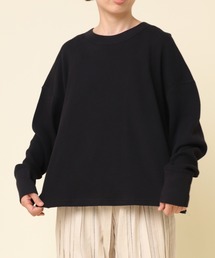 M2196 16/-ワッフルオーバーサイズプルオーバー