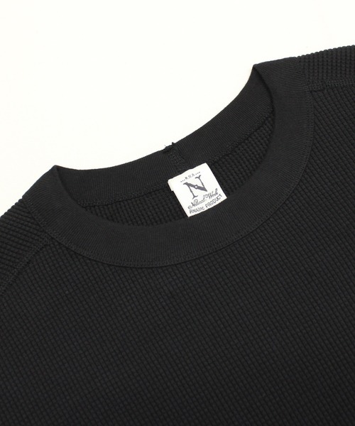 【ブラック】M2196 16/-ワッフルオーバーサイズプルオーバー セール】M2196 16／－ワッフルオーバーサイズプルオーバー（Tシャツ