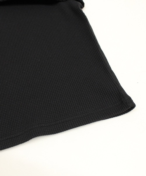 tシャツ M2196 １６／−ワッフルオーバーサイズプルオーバー レディース M2196 16/-ワッフルオーバーサイズプルオーバー(M ブラック