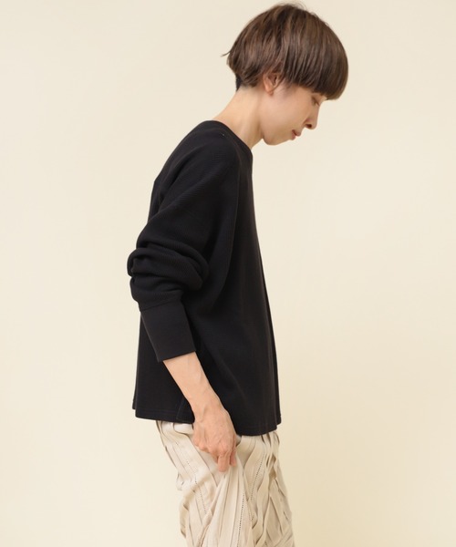セール】M2196 16／－ワッフルオーバーサイズプルオーバー（Tシャツ