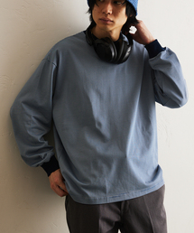 417 EDIFICE | *マイクロボーダー カットソー /  ビッグシルエット / ロンT(Tシャツ/カットソー)