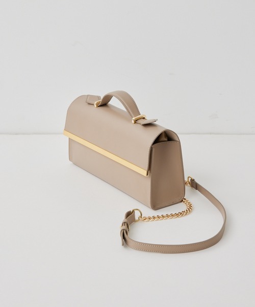 GALLARDAGALANTE（ガリャルダガランテ）の「【NOVIA】ショルダー付きハンドバッグ/CANNOLO（ハンドバッグ・レディース・ベージュ/ブラック・FREE）」の12枚目の写真