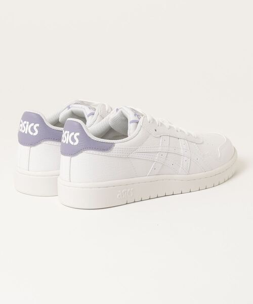 ASICS(アシックス)の「JAPAN S(スニーカー・レディース・ホワイト×パープル・23.5/28.5/28/23/26.5/27.5/24/24.5/25.5/25/26/27)」の2枚目の写真