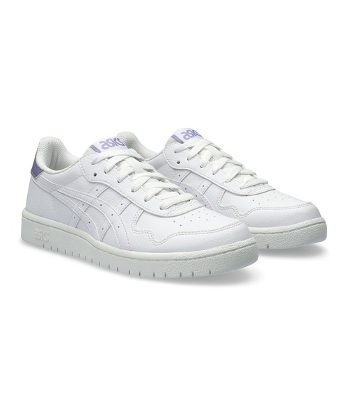 ASICS(アシックス)の「JAPAN S(スニーカー・レディース・ホワイト×パープル・23.5/28.5/28/23/26.5/27.5/24/24.5/25.5/25/26/27)」の9枚目の写真
