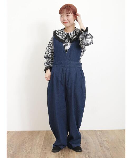 新品☆サマンサモスモス　デニムサロペット サマンサモスモス☆SM2 人気 オーガニックコットン混デニム