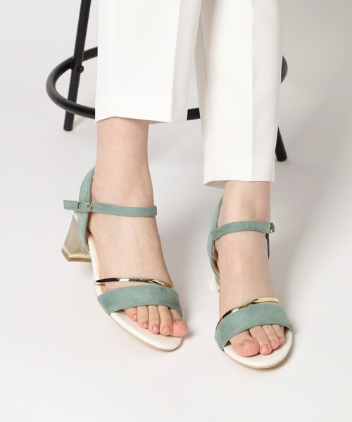 ESPERANZA(エスペランサ)の「◆クリアヒールアンクルストラップ 24SS(サンダル・レディース・グリーン系その他2/ベージュ系/ブラック系・M/S/LL/L)」の7枚目の写真