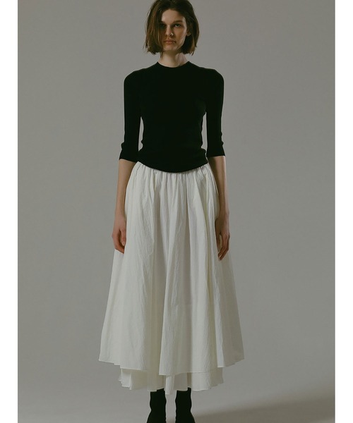 enchainement（アンシェヌマン）の「ワッシャーフレアスカート