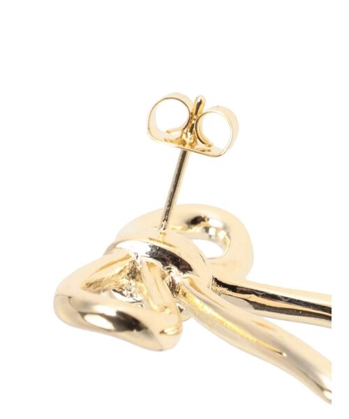 EMODA（エモダ）の「POINT RIBBONピアス（ピアス（両耳用）・レディース・シルバー/ゴールド・FREE）」の3枚目の写真