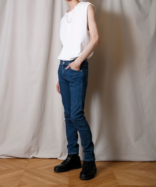 FACTOTUM（ファクトタム）の「【FACTOTUM】オーガニックデニムウォッシュテーパードパンツ「Jack」（デニムパンツ・メンズ・インディゴブルー/ホワイト・28inch/29inch/31inch/30/32）」の19枚目の写真