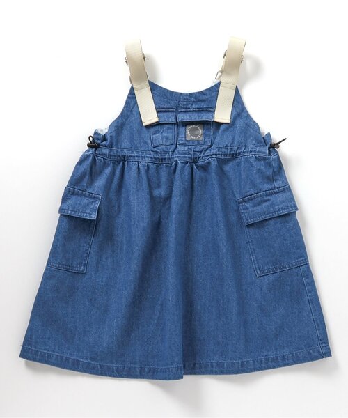 BREEZE（ブリーズ）の「ドローコードジャンパースカート（ジャンパースカート・キッズ・インディゴブルー/ブラック・80/90/100/110/120/130/140）」の12枚目の写真