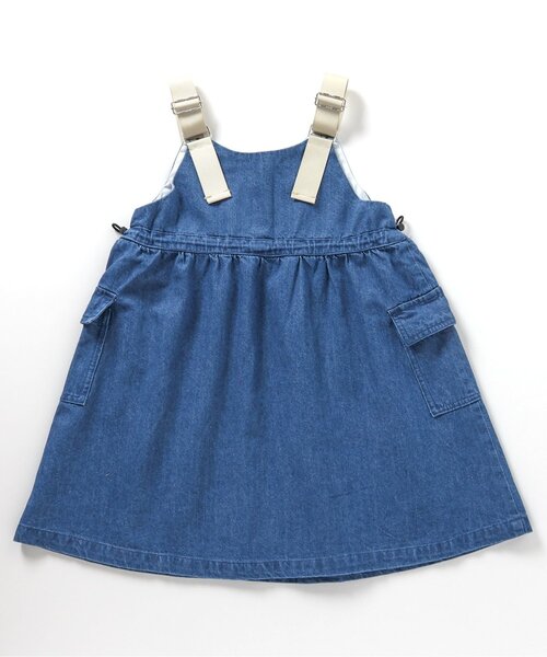 BREEZE（ブリーズ）の「ドローコードジャンパースカート（ジャンパースカート・キッズ・インディゴブルー/ブラック・80/90/100/110/120/130/140）」の9枚目の写真