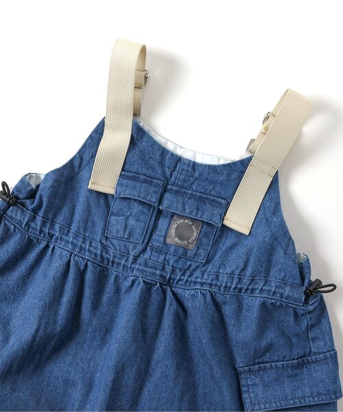 BREEZE（ブリーズ）の「ドローコードジャンパースカート（ジャンパースカート・キッズ・インディゴブルー/ブラック・80/90/100/110/120/130/140）」の8枚目の写真