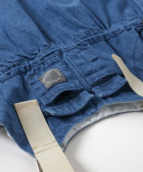 BREEZE（ブリーズ）の「ドローコードジャンパースカート（ジャンパースカート・キッズ・インディゴブルー/ブラック・80/90/100/110/120/130/140）」の7枚目の写真