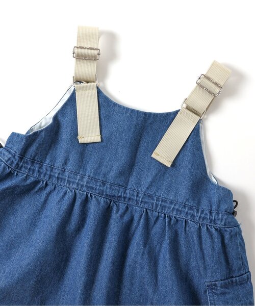 BREEZE（ブリーズ）の「ドローコードジャンパースカート（ジャンパースカート・キッズ・インディゴブルー/ブラック・80/90/100/110/120/130/140）」の6枚目の写真