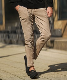 楊柳スキニーパンツ メンズ スリムストレッチパンツ タイト ブラック ベージュ グリーン 春服