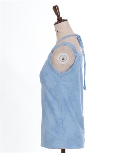 axes femme（アクシーズファム）の「３ＷＡＹ総レースタンク（タンクトップ・レディース・ブラック/サックスブルー/モカ/ホワイト/ダークブラウン/ワイン・FREE）」の16枚目の写真