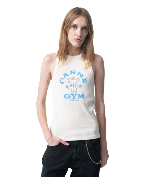Carne Bollente/カルネボレンテ】 GYM Tank Top「GYM」タンクトップ