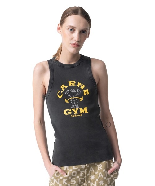 【関税込み】Carne Bollente ブラック Bunny Bliss タンクトップ Carne Bollente Black Bunny Bliss Tank Top Carne Bollente