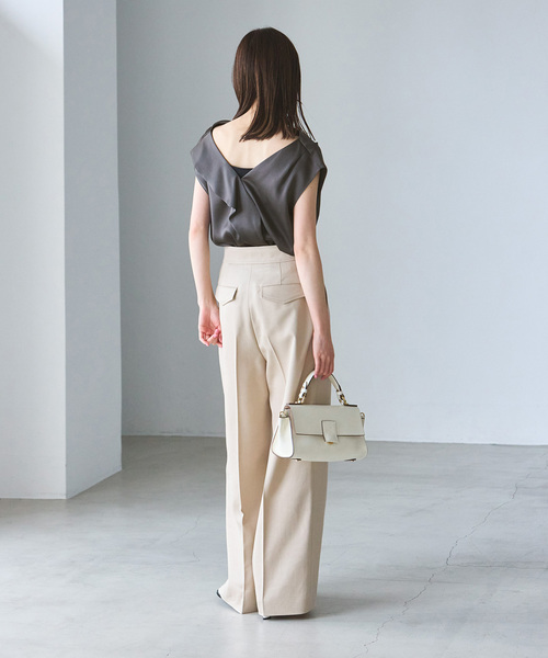 noble 2WAYワイドカラーキュプラブラウス Noble（ノーブル）の「《追加