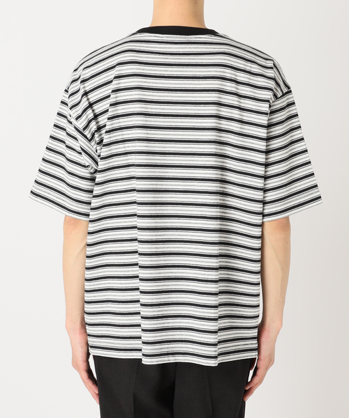 JOURNAL STANDARD relume（ジャーナルスタンダード　レリューム）の「【HOUSE HOLD / ハウスホールド】 マルチボーダーTシャツ（Tシャツ/カットソー・メンズ・ブラック/キャメル/グリーン・MEDIUM/LARGE）」の18枚目の写真