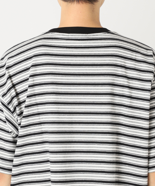 JOURNAL STANDARD relume（ジャーナルスタンダード　レリューム）の「【HOUSE HOLD / ハウスホールド】 マルチボーダーTシャツ（Tシャツ/カットソー・メンズ・ブラック/キャメル/グリーン・MEDIUM/LARGE）」の19枚目の写真