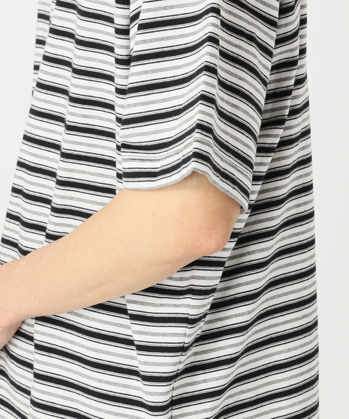 JOURNAL STANDARD relume（ジャーナルスタンダード　レリューム）の「【HOUSE HOLD / ハウスホールド】 マルチボーダーTシャツ（Tシャツ/カットソー・メンズ・ブラック/キャメル/グリーン・MEDIUM/LARGE）」の22枚目の写真