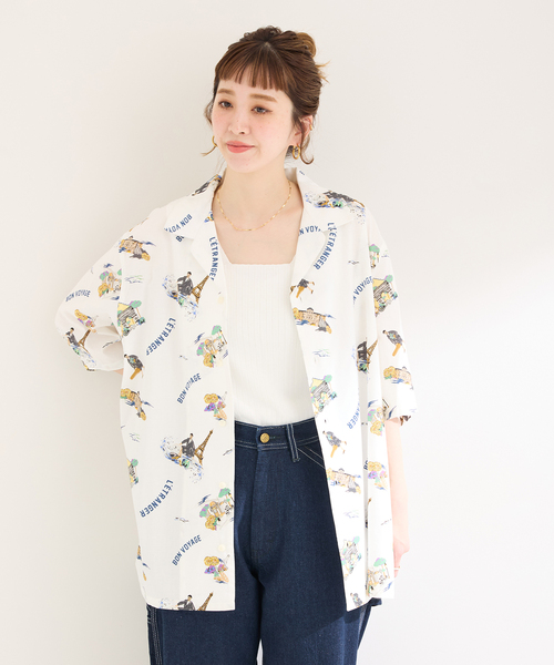 CRHアロハシャツ （PARIS）（シャツ/ブラウス）｜B.C STOCK（ベーセーストック）