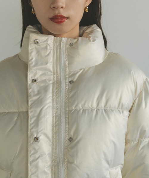 VANNIE U（ヴァニーユー）の「ドロスト中綿ショートコート（ブルゾン・レディース・ピンク/ホワイト/ブラック・FREE）」の13枚目の写真