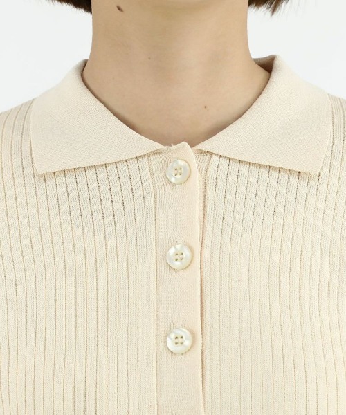 an another angelus(アンアナザーアンジェラス)の「ワイドスリーブ衿付きニットカーディガン/ananotherangelus/fint フィント(カーディガン/ボレロ・レディース・レッド/ライトイエロー/ブルーグリーン・FREE)」の7枚目の写真