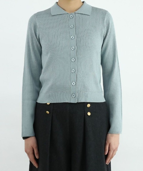 an another angelus(アンアナザーアンジェラス)の「ワイドスリーブ衿付きニットカーディガン/ananotherangelus/fint フィント(カーディガン/ボレロ・レディース・レッド/ライトイエロー/ブルーグリーン・FREE)」の18枚目の写真