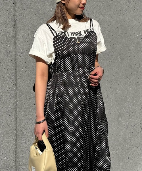 CIAOPANIC（チャオパニック）の「アソート柄バックオープンキャミワンピース（ワンピース・レディース・ブラック/ブラック系その他/ライム/パープル・FREE）」の11枚目の写真