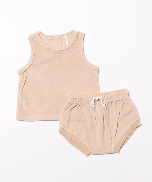 【セール】★Quincy Mae★TERRY TANK + SHORT SET | BLUSH（その他ベビー用品）｜Quincy Mae（クインシーメイ）