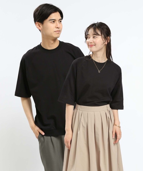 GLOBAL WORK Smile Seed Store(グローバルワーク スマイルシードストア)の「サマースウェットTシャツ/100670(Tシャツ/カットソー・メンズ・杢グレー/ブラック/セージグリーン/オフホワイト・X-LARGE/SMALL/LARGE/MEDIUM)」の3枚目の写真
