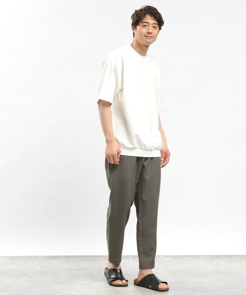 GLOBAL WORK Smile Seed Store(グローバルワーク スマイルシードストア)の「サマースウェットTシャツ/100670(Tシャツ/カットソー・メンズ・杢グレー/ブラック/セージグリーン/オフホワイト・X-LARGE/SMALL/LARGE/MEDIUM)」の5枚目の写真
