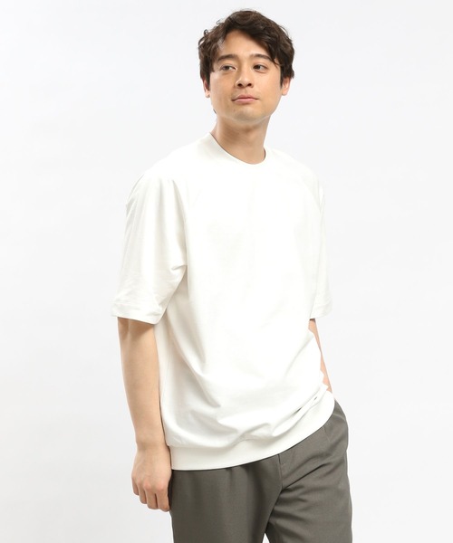 GLOBAL WORK Smile Seed Store(グローバルワーク スマイルシードストア)の「サマースウェットTシャツ/100670(Tシャツ/カットソー・メンズ・杢グレー/ブラック/セージグリーン/オフホワイト・X-LARGE/SMALL/LARGE/MEDIUM)」の8枚目の写真