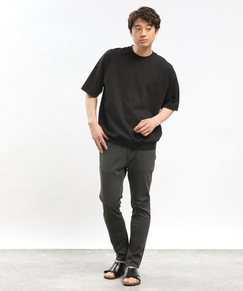 GLOBAL WORK Smile Seed Store(グローバルワーク スマイルシードストア)の「サマースウェットTシャツ/100670(Tシャツ/カットソー・メンズ・杢グレー/ブラック/セージグリーン/オフホワイト・X-LARGE/SMALL/LARGE/MEDIUM)」の12枚目の写真