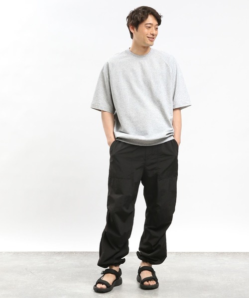 GLOBAL WORK Smile Seed Store(グローバルワーク スマイルシードストア)の「サマースウェットTシャツ/100670(Tシャツ/カットソー・メンズ・杢グレー/ブラック/セージグリーン/オフホワイト・X-LARGE/SMALL/LARGE/MEDIUM)」の18枚目の写真