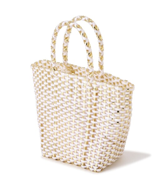 EDIT COLOGNE（エディットコロン）の「メタリックメッシュトート（トートバッグ・レディース・シルバー/ゴールド・ﾌﾘ-）」の7枚目の写真