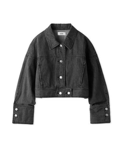 SNIDEL（スナイデル）の「オーバーサイズドデニムジャケット（デニムジャケット・レディース・ホワイト/ライトブルー/ブラック・FREE）」の8枚目の写真