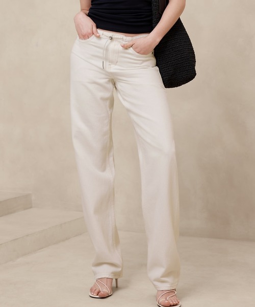 【セール】ローライズ ストレートジーンズ（デニムパンツ）｜BANANA REPUBLIC（バナナリパブリック）