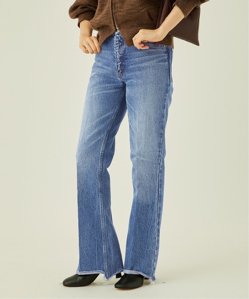 追加2》【INSCRIRE /アンスクリア】002 Flare Denim：デニム（デニム