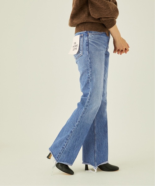INSCRIRE(アンスクリア)の「《追加2》【INSCRIRE /アンスクリア】002 Flare Denim:デニム(デニムパンツ・レディース・サックスブルー・30/29/28/31)」の16枚目の写真