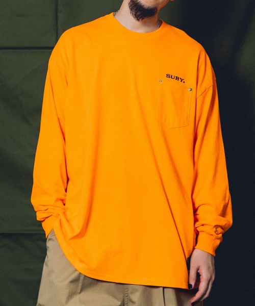 【セール】RIVETED POCKET L/S TEE（Tシャツ/カットソー）｜Subciety（サブサエティ）