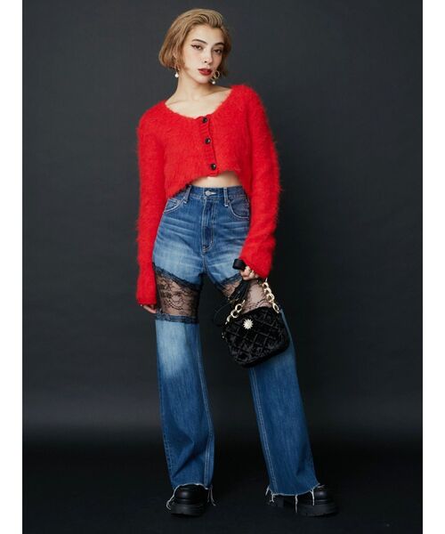 EVRIS（エヴリス）の「ベロアキルティングBAG（ショルダーバッグ・レディース・ピンク/ブラウン/ブルー/ブラック・FREE）」の8枚目の写真