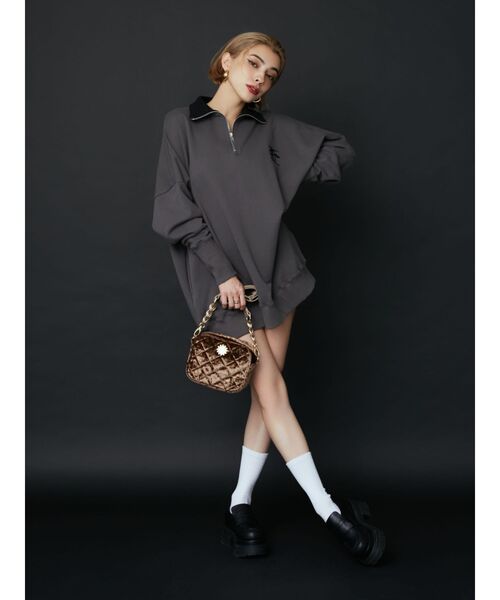 EVRIS（エヴリス）の「ベロアキルティングBAG（ショルダーバッグ・レディース・ピンク/ブラウン/ブルー/ブラック・FREE）」の17枚目の写真