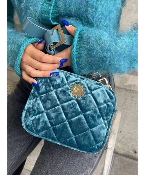 EVRIS（エヴリス）の「ベロアキルティングBAG（ショルダーバッグ・レディース・ピンク/ブラウン/ブルー/ブラック・FREE）」の12枚目の写真